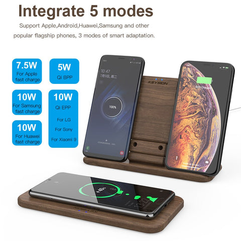 Organize your phone with wooden stand