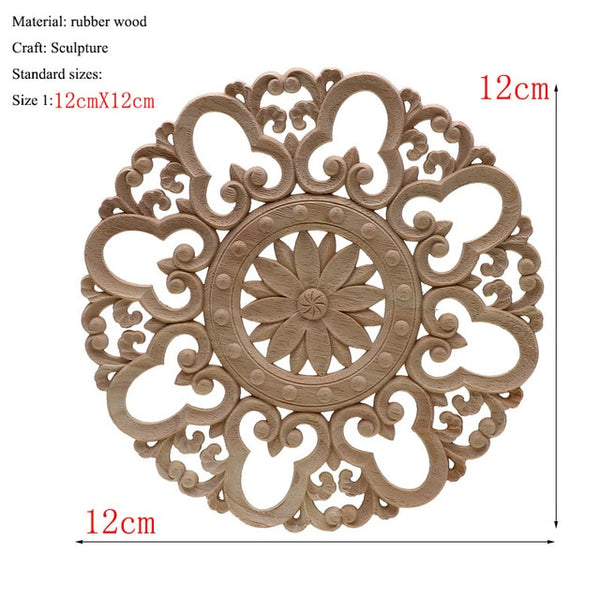 Round wooden decorative craft