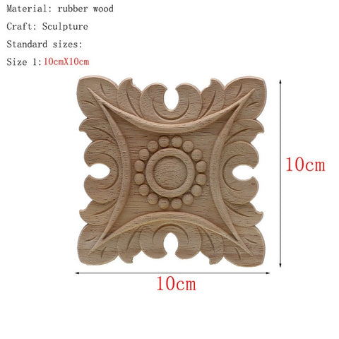 Wooden decorative craft square