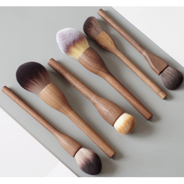 Vintage looking makeup brushes