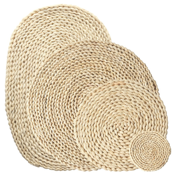 Natural Corn Fur Woven Pot Pads