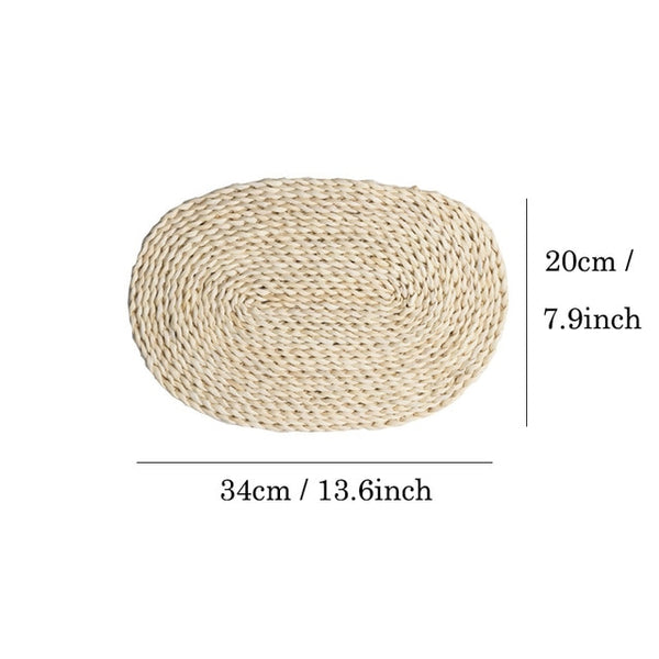 Natural Corn Fur Woven Pot Pads