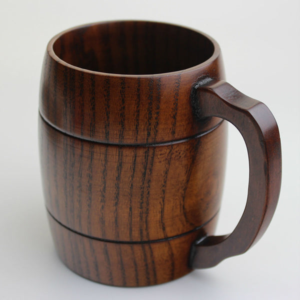 Wooden beer mug