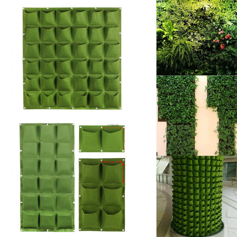 Wall Hanging Vertical Garden Seedling Grow Bags