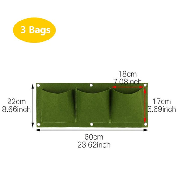 Wall Hanging Vertical Garden Seedling Grow Bags