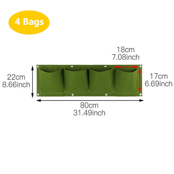 Wall Hanging Vertical Garden Seedling Grow Bags