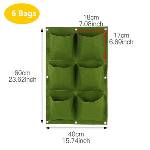 Wall Hanging Vertical Garden Seedling Grow Bags