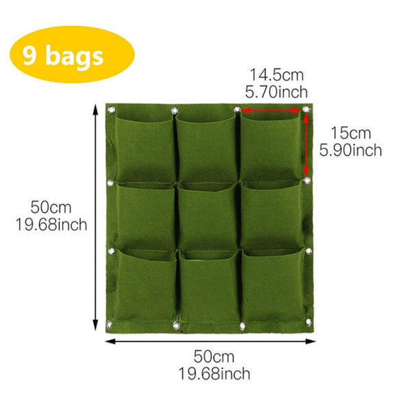 Wall Hanging Vertical Garden Seedling Grow Bags