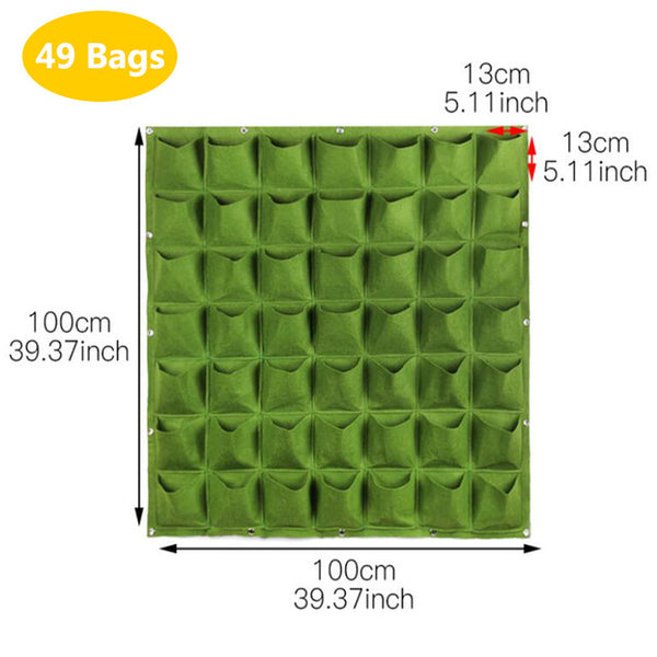 Wall Hanging Vertical Garden Seedling Grow Bags