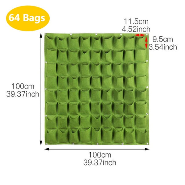 Wall Hanging Vertical Garden Seedling Grow Bags