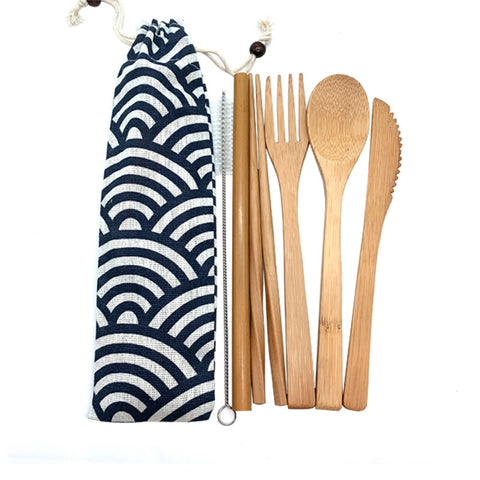 Eco-Friendly cutlery set in a cool looking bag