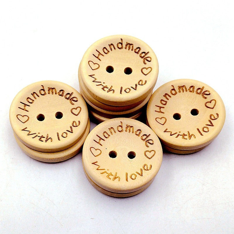 Small wooden buttons