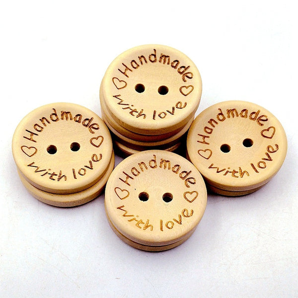 Small wooden buttons