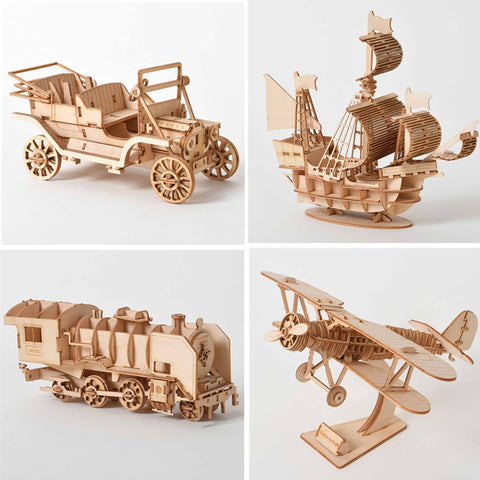 Wooden Puzzle Model For Children/Adult To Assemble - 3D Puzzle