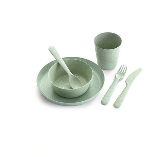 Wheat Straw Tableware Set | 6 Pieces