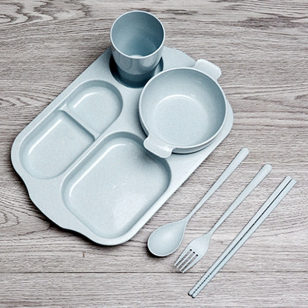 Wheat Straw Kids Dishes | 6 Pieces/Set