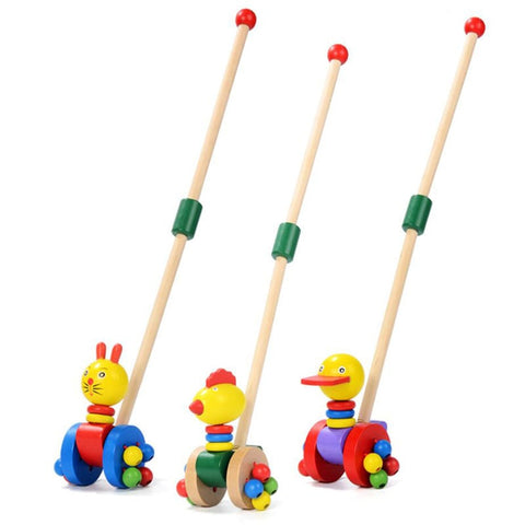 Wooden trolley toy