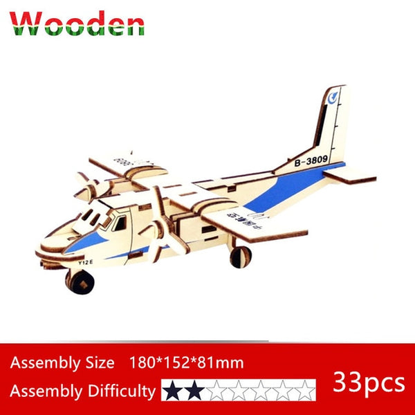 Wooden Plane - 3D Puzzle