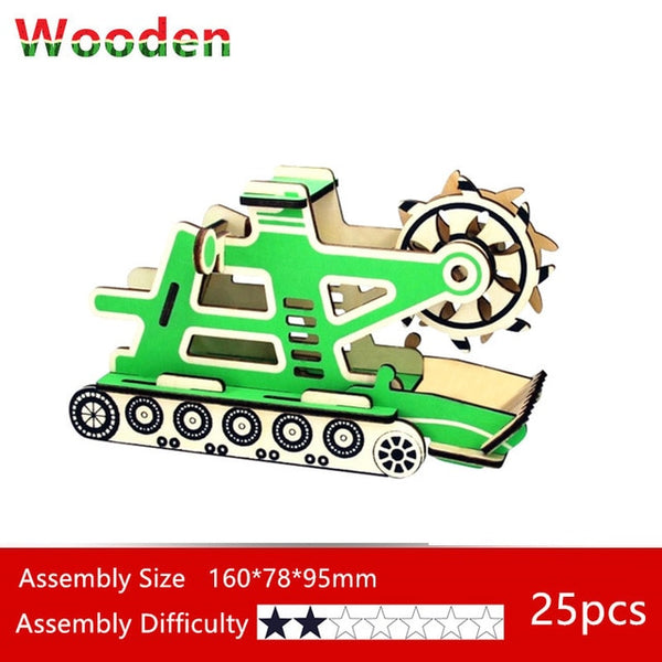 3D wooden puzzle sawyer