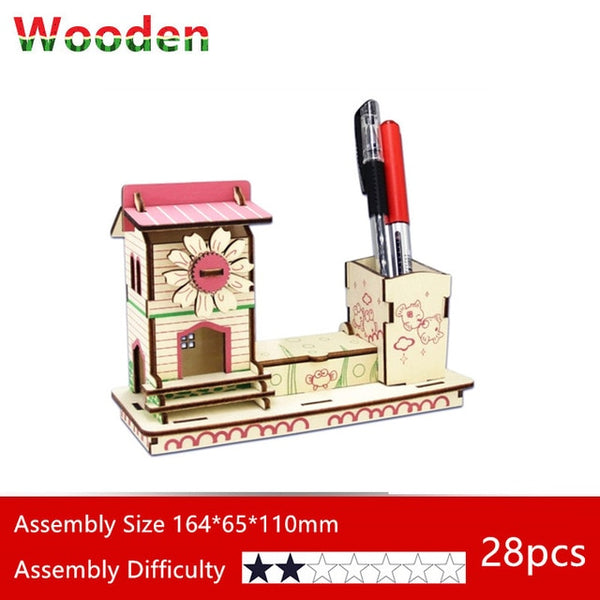 Wooden 3D Puzzle - Toy Homes