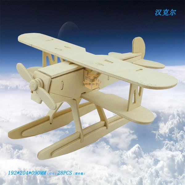 Wooden 3D Military Aircrafts