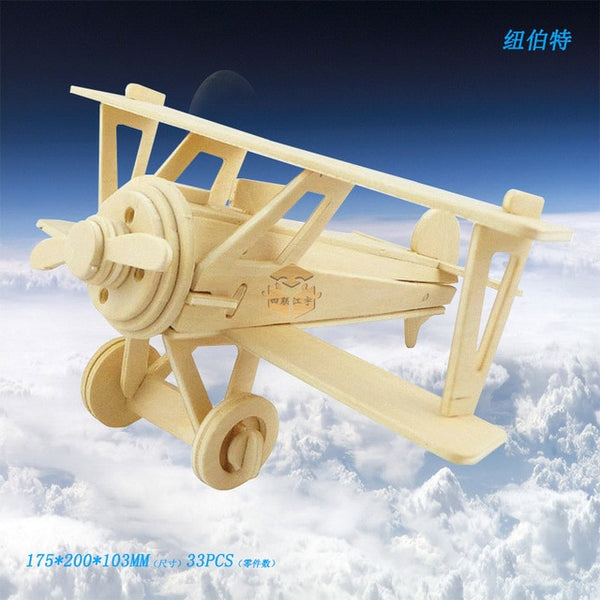 Wooden 3D Military Aircrafts