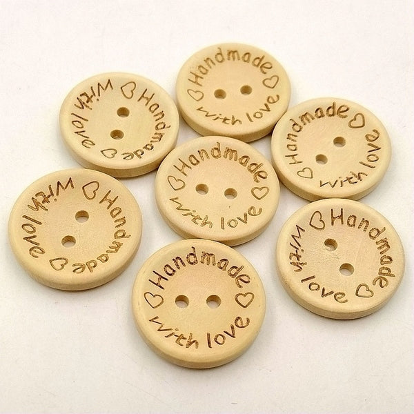 Wooden buttons handmade