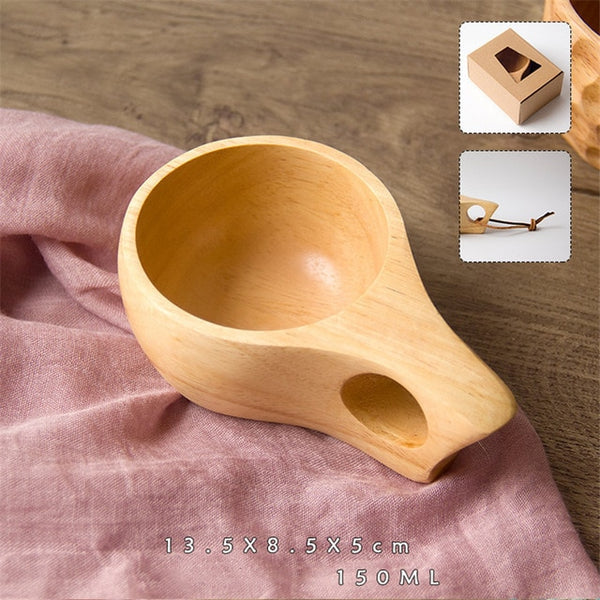 Wooden coffee mug