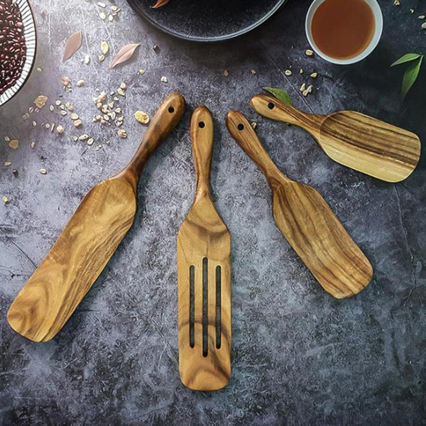 Wooden Spatula Set | 4 Pieces/Set