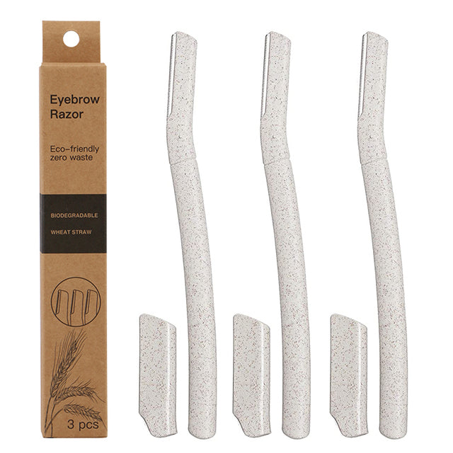 Biodegradable Eyebrow Razor for Women | Pack of 3 Eco Friendly |