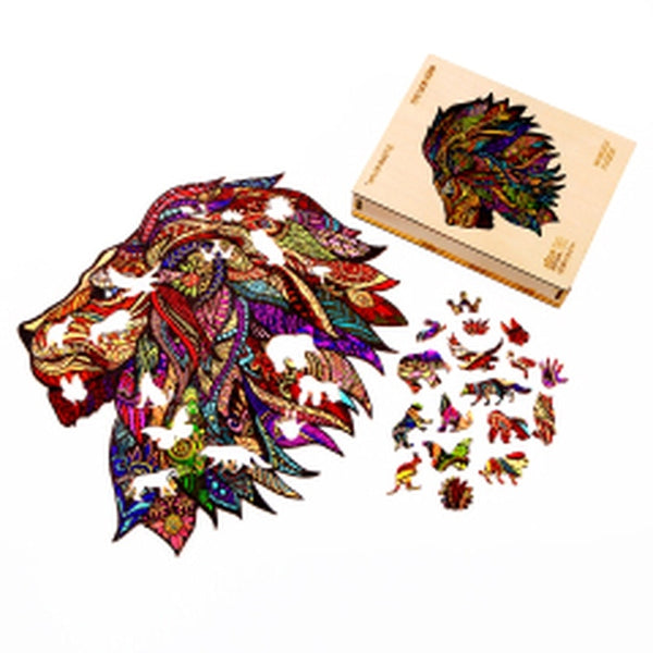 Lion Wooden Animal Puzzle