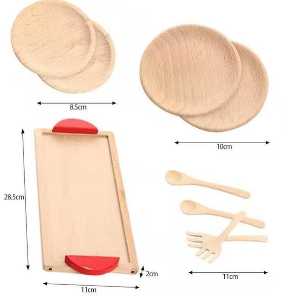 Kids Montessori Wooden Kitchen Toys