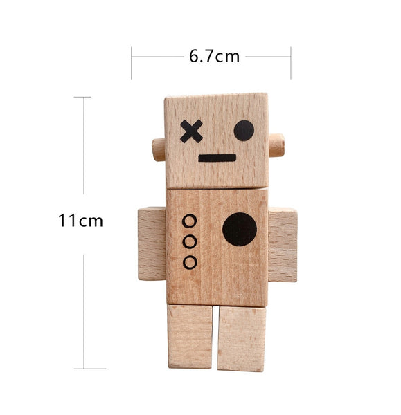 Wooden Robot Toys For Kids