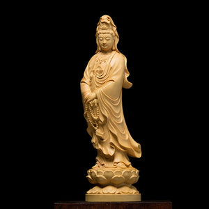 Standing Buddha in Lotus