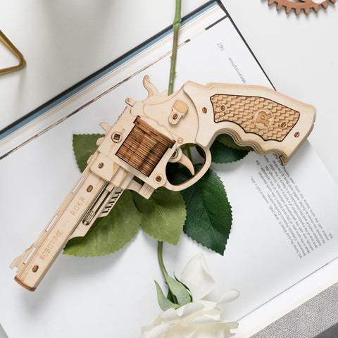 Wooden pistol toy