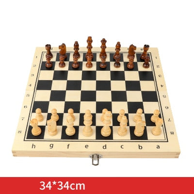 wooden chess